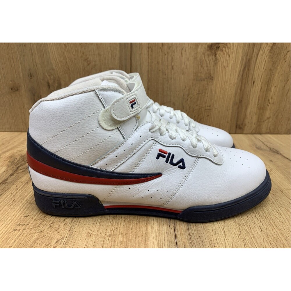 FILA F-13 White High Top  1VF059LX-150 Classic Basketball/Lifestyle Mens SIze 10 - Picture 2 of 13